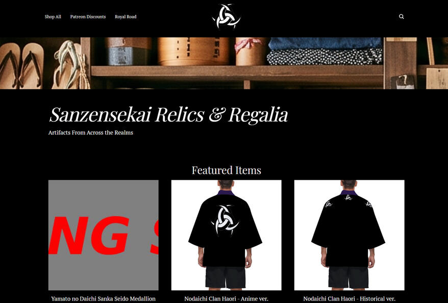 Sanzensekai Relics & Regalia